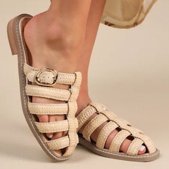 BRAND NEW DV BY DOLCE VITA WOMENS BRAIDED SLIDE MULES SANDAL G1 - Picture 1 of 16